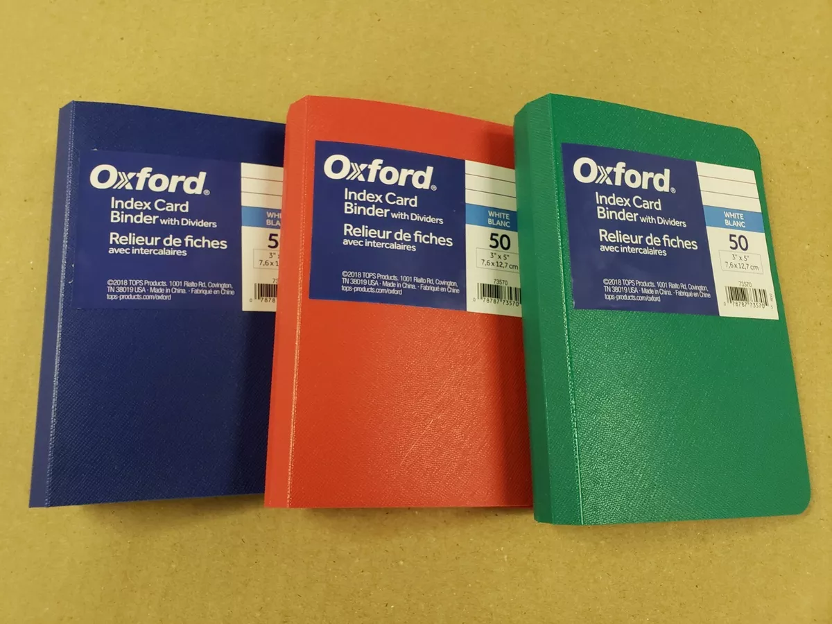 Oxford® 4x6 Index Cards, Assorted Colors, 100/Pack