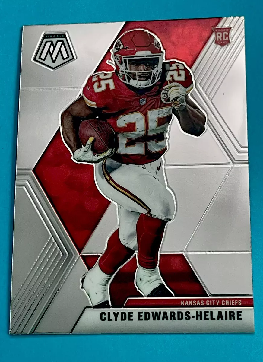 CLYDE EDWARDS HELAIRE ROOKIE CARD - PANINI CHROME FOIL - CHIEFS JERSEY #25