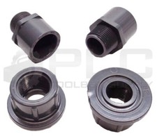 LOT OF 2 NEW SPEARS 836-010 1" MALE ADAPTERS w/ FEMALE COLLARS SCH 80 D2467 PVC1