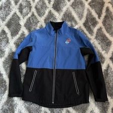 Dominos Pizza Soft Shell Jacket Employee Uniform Coat Men  s Sz Large Great Cond