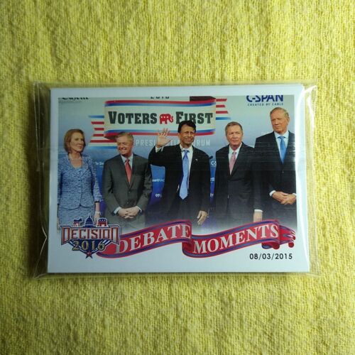 DECISION 2016 POLITICAL CARDS "DEBATE MOMENTS" #65-76 Lot Of 12 Base Cards  - Picture 1 of 2