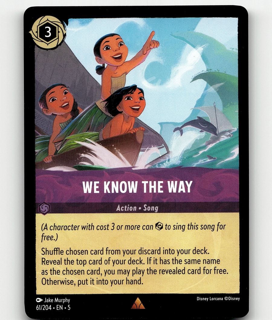 (061) Lorcana Shimmering Skies Single: We Know the Way Holo Rare