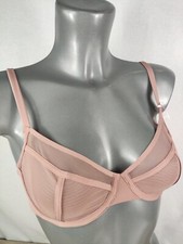 NEW Boux Avenue Boux lounge Mesh Balconette Bra Lingerie Underwear RRP£30 Nude