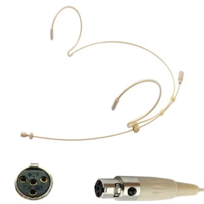 Line 6 Headmic Ear Hook Microphone 4 Pin Mini XLR TA4F for Body Pack Transmitter