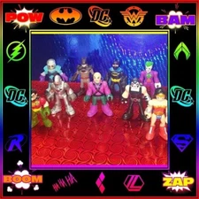Imaginext DC Super Friends Lot of 9 Figures Batman Wonder Woman Mr Freeze Bane