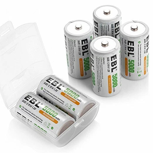 Lot EBL AA AAA C D Cell Rechargeable Batteries NI-MH 1.2V Battery / LCD Charger - Image 4 of 4