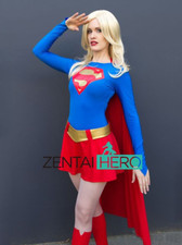 New Cosplay Costume DC Comics Supergirl Cape Dress