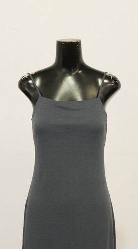 Trixxi Women's Solid Split Hem Ribbed Cami Midi Pencil Dress LB3 Navy Blue Small - Picture 2 of 4