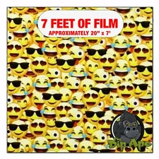 Hydrographic film Mini Emojis #1 hydro dipping 7' x 20" hydro dip