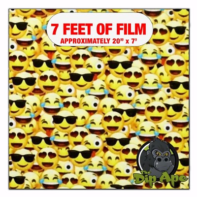Hydrographic film Mini Emojis #1 hydro dipping 7' x 20'' hydro dip