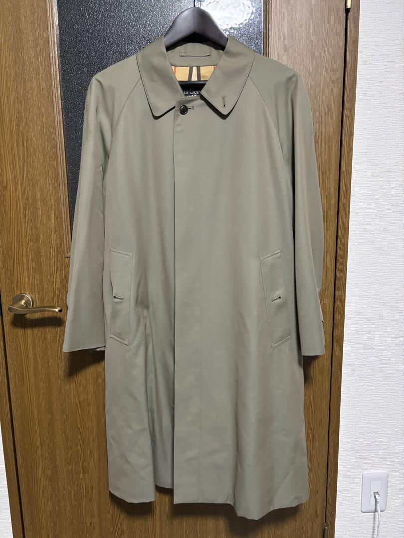 Burberry Gabardine Raglan Coat Tasmanian Wool Vintage Men's Outerwear