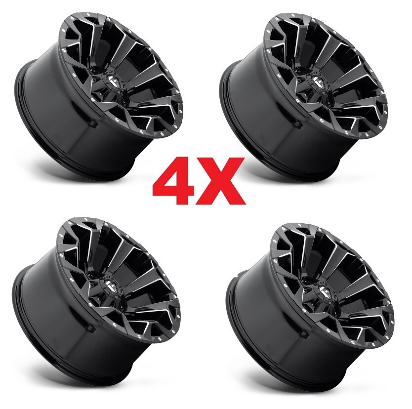 20 FUEL ASSAULT BLACK WHEELS RIMS 20X10 TUNDRA RAM SEQUOIA XD | eBay