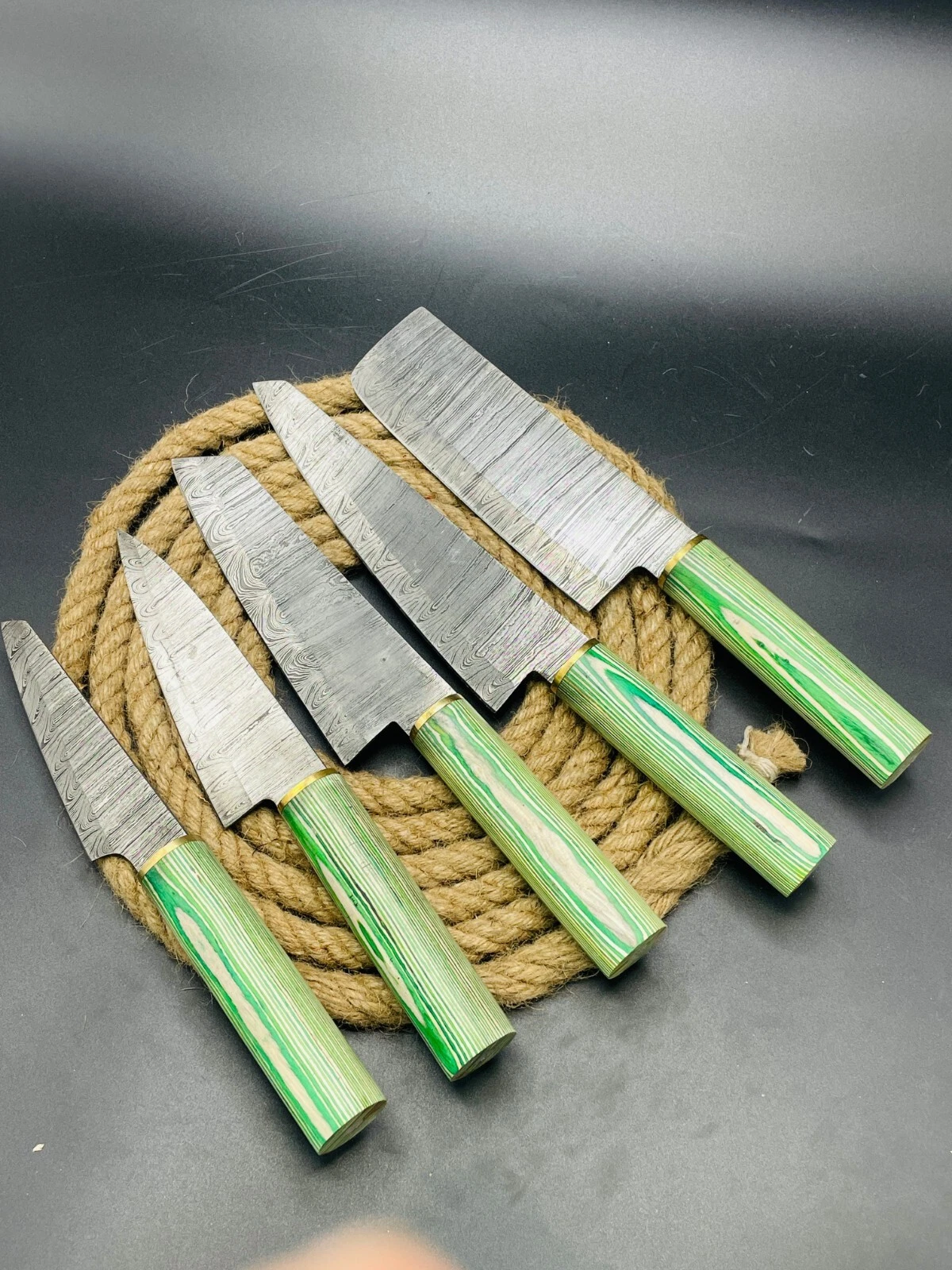 Damascus Japanese Style Professional Kitchen Cutlery Chef Knife set With Bag