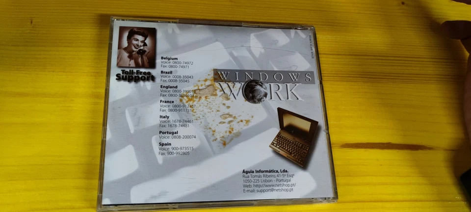 Microsoft Windows work cd vintage da collezione, pc computer old gen - Immagine 2 di 3