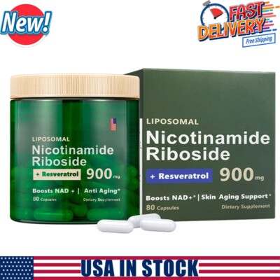 NAD+ Supplement for Anti-Aging Energy Focus & Nicotinamide Riboside Resveratrol
