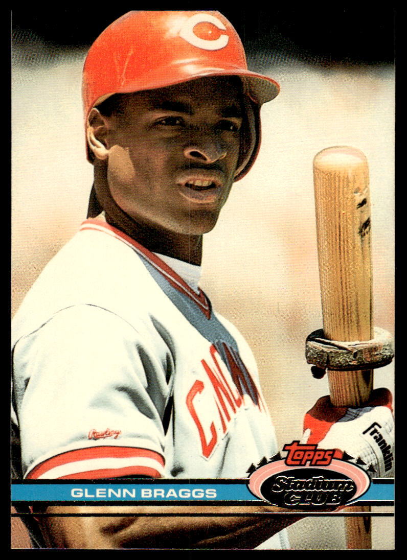 1991 Stadium Club #187 Glenn Braggs Cincinnati Reds Baseball | eBay