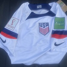 USA Soccer 2022 World Cup Jersey for National Team Jersey PLAYER VERSION men-Lg.