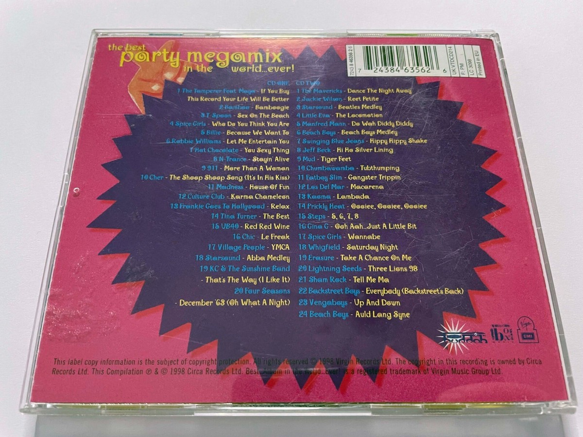 Best Party Megamix in the World Ever by Various Artists (CD, 1999 
