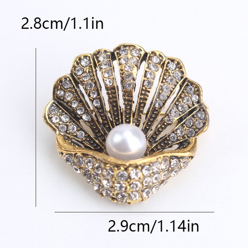 High-end Design Sophisticated Elegant Simple Creative Vintage Shell Pearl Brooch - Picture 5 of 6