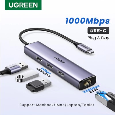 USB C  1000Mbps Ethernet Type-C Ethernet Adapter Network Card