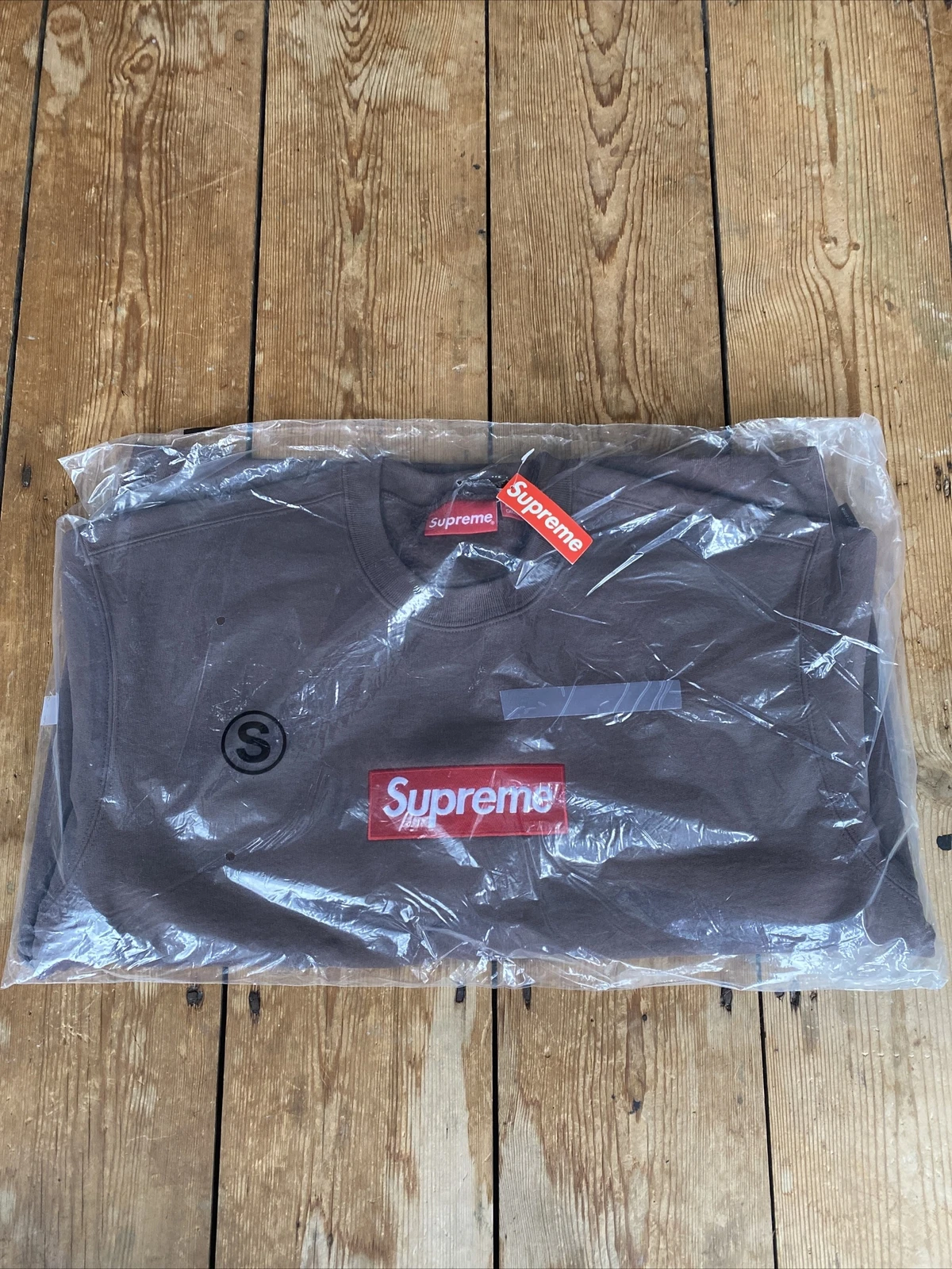 Logo Supreme Box Col Rond   Marron   Petit   Neuf et scellé ?✅
