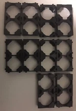 Brand New "10" 26650 Battery Pack Spacer Plastic Heat Holder (Double Holder)