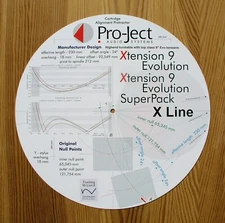 Pro-Ject Xtension 9 Evo Series Turntable Tonearm Cartridge  Alignment Protractor