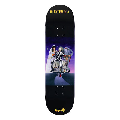 Welcome Skateboards x Beetlejuice Deck Showtime Black/Purple Dip 9.0'' x 31.85''