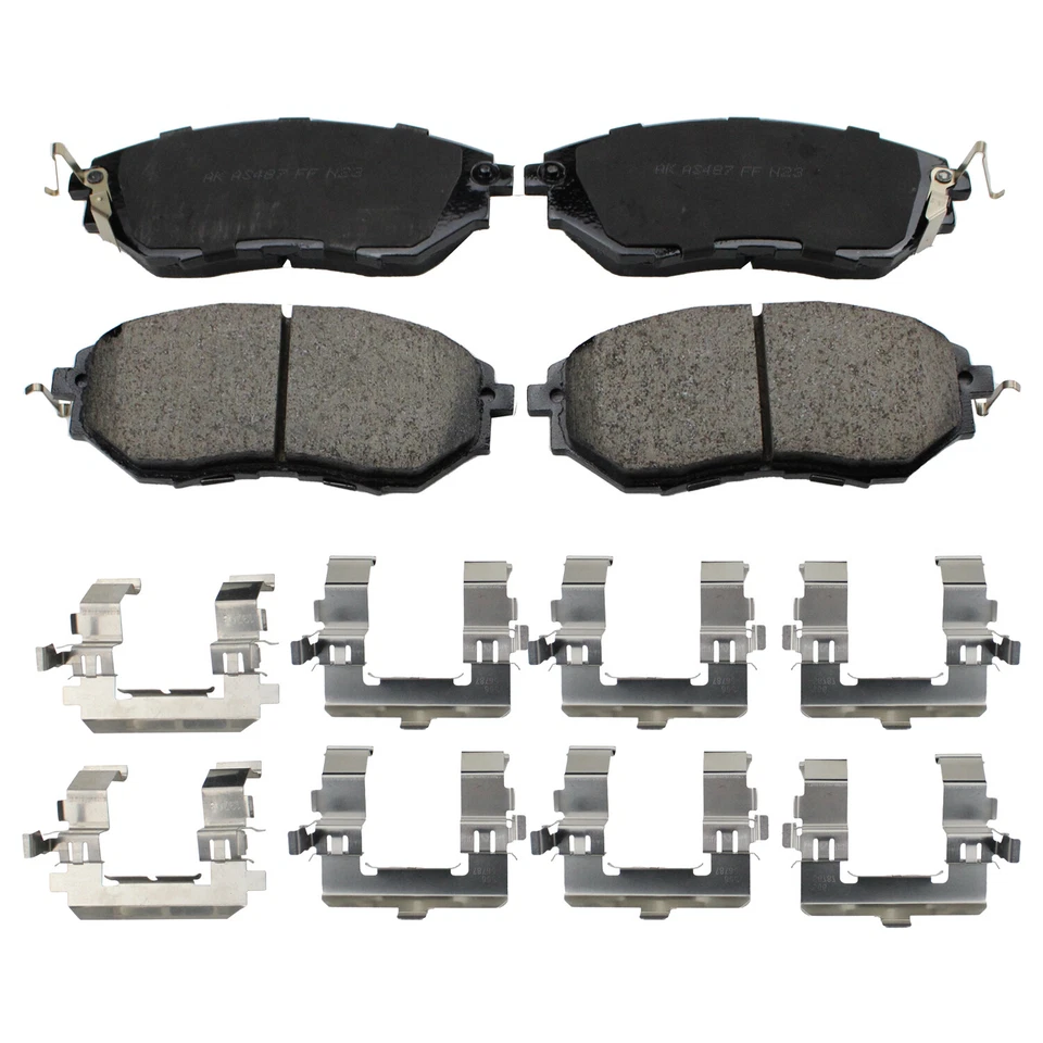 Conjunto de pastilhas de freio a disco dianteiro Akebono ProACT para 2008-2009 Subaru Legacy - Imagem 2 de 4