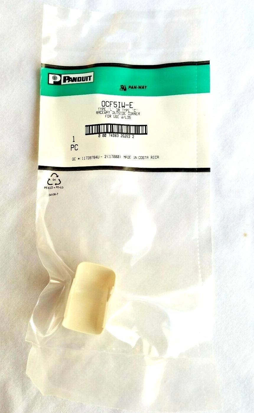 OCF5IW-E Panduit LD5 Low Voltage Outside Corner Fitting, Off White