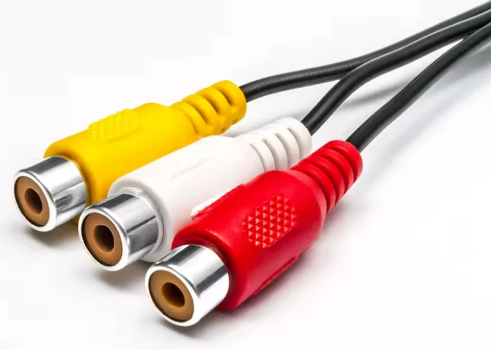 3,5mm Klinkenstecker zu 3RCA Cinch Buchse AV Kabel Adapter Video Audio für TV DV - Bild 2 von 4