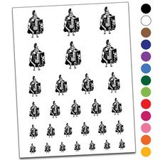 Roman Centurion Soldier Warrior Legion Temporary Tattoo Water Resistant Set