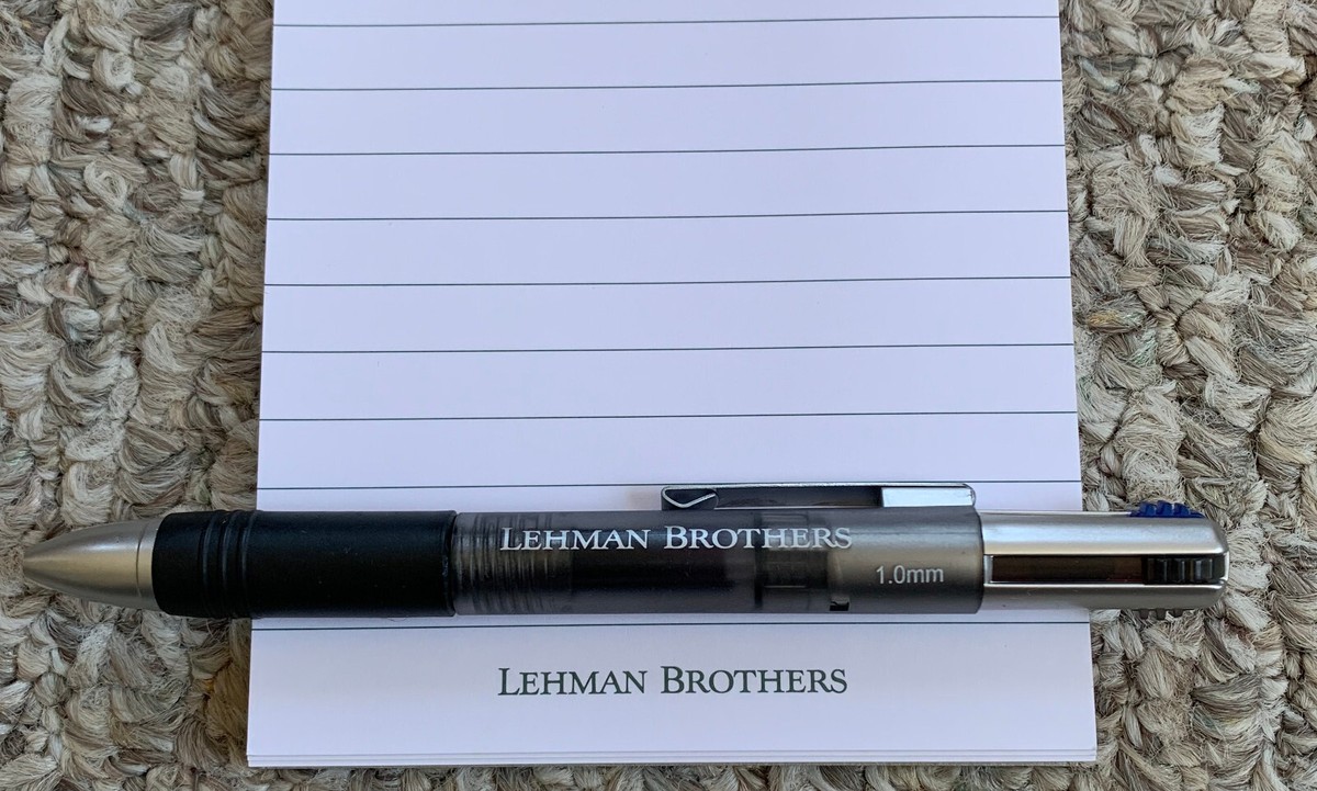 NEW Lehman Brothers Set of 1 Notebook and 1 Pen | eBay