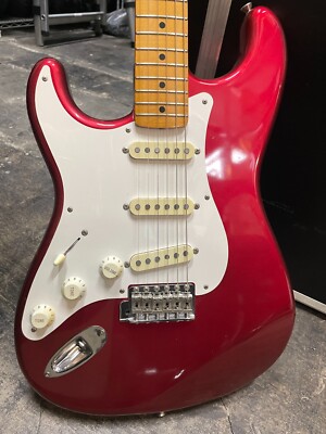 USED Fender Japan Stratocaster ST57 Candy Apple Red Left-Handed
