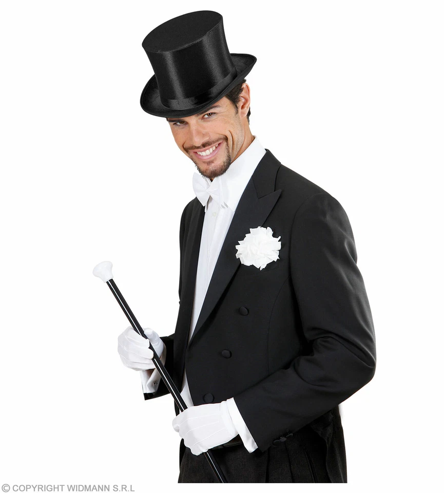 Weiße Handschuhe - Paar Handschuhe in weiß - Weihnachtsmann Zauberer - Bild 4 von 4