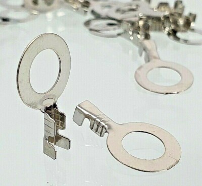 50X M10 Ring Kabelschuhe Kable Crimp Terminals Hobby Bastler Auto 1,0 - 2,5mm²