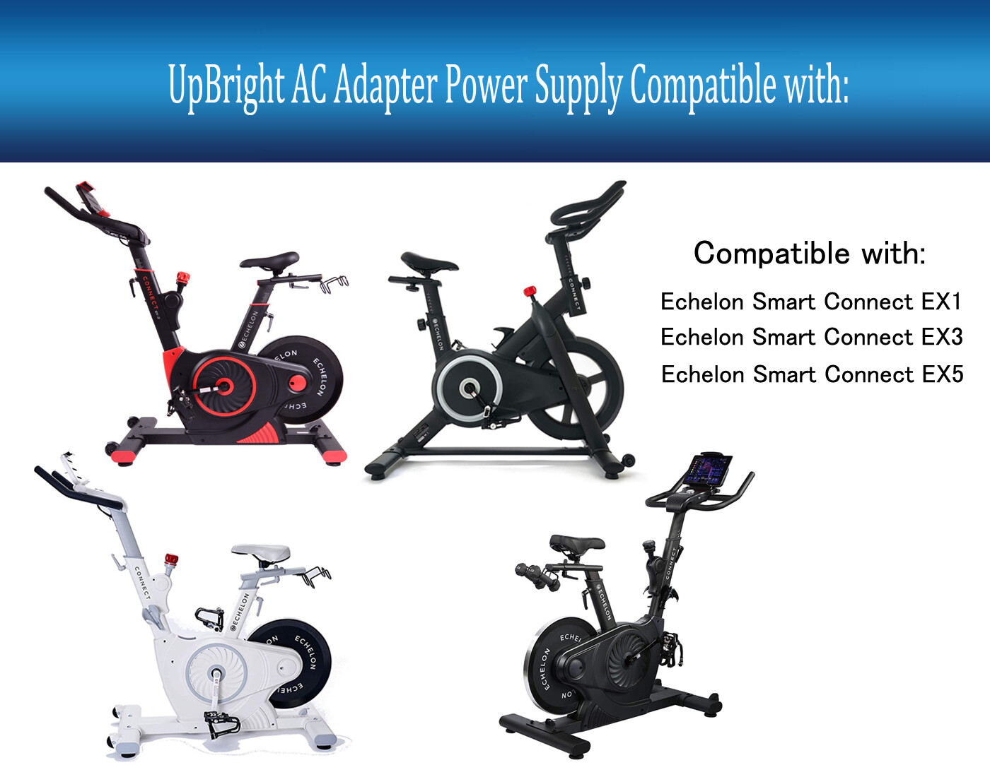 9V or 12V AC/DC Adapter For Echelon Connect Fitness Indoor C