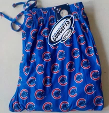 CHICAGO CUBS MENS SLEEP LOUNGE PAJAMA PANT M L XL 2X  POLY BLEND POCKETS NWT