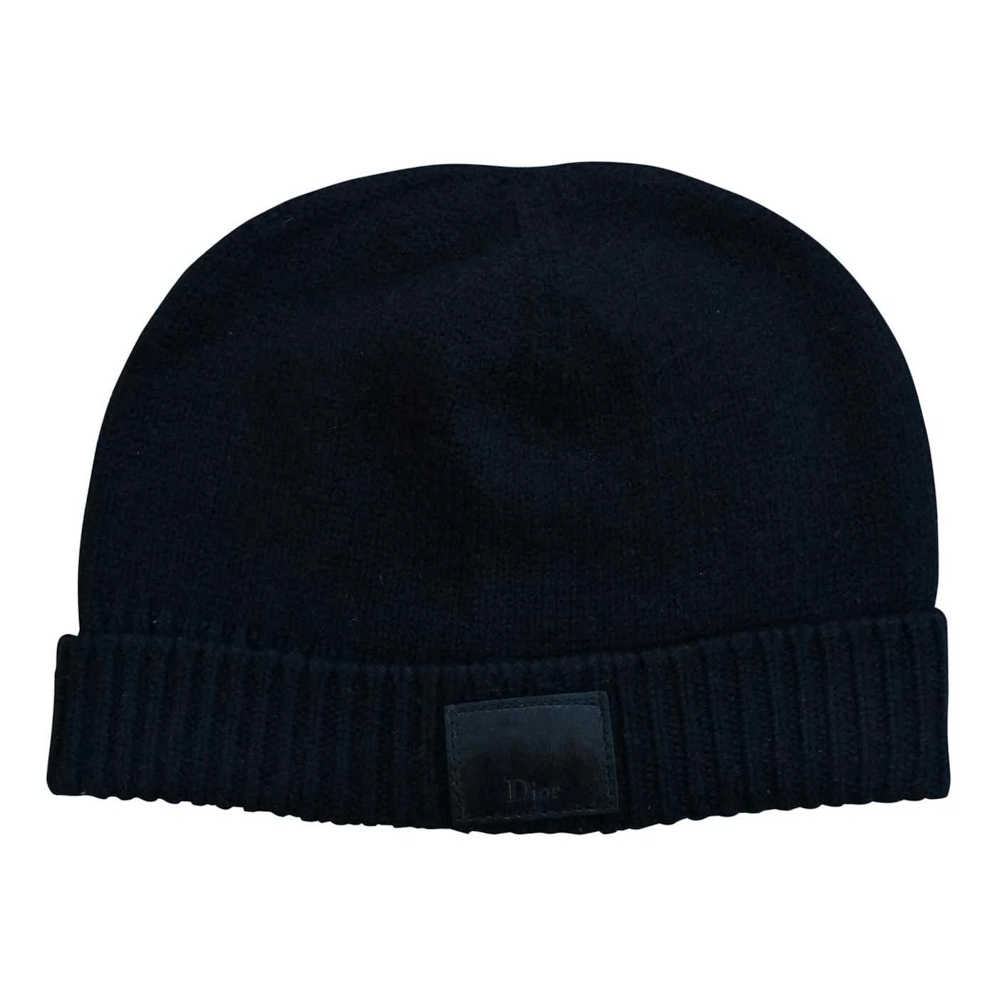 Bonnet patch logo cuir Dior