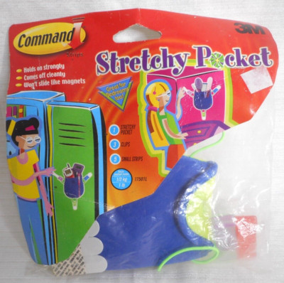 3M Command Strips Locker Stretchy Pocket 3 Clips 1 Stretchy Pocket 5 Small Strip