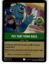 Put That Thing Back 103/204 Disney Lorcana Attack of the Vine Cold Foil NM
