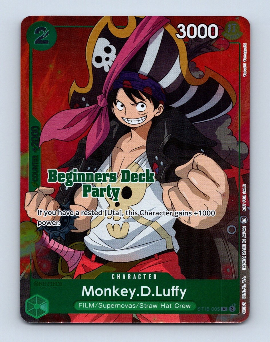 Monkey D Luffy ST16-005 Beginners Deck Party Winner Promo One