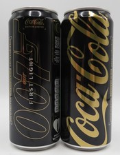 2x Coca-Cola Zero Zero "007 FIRST LIGHT "330ml cans FULL, France