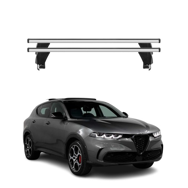 Menabo DachträGer GrundtäGer FüR Alfa Romeo Tonale 2022-2026 Alu Silber 2Tlg-image