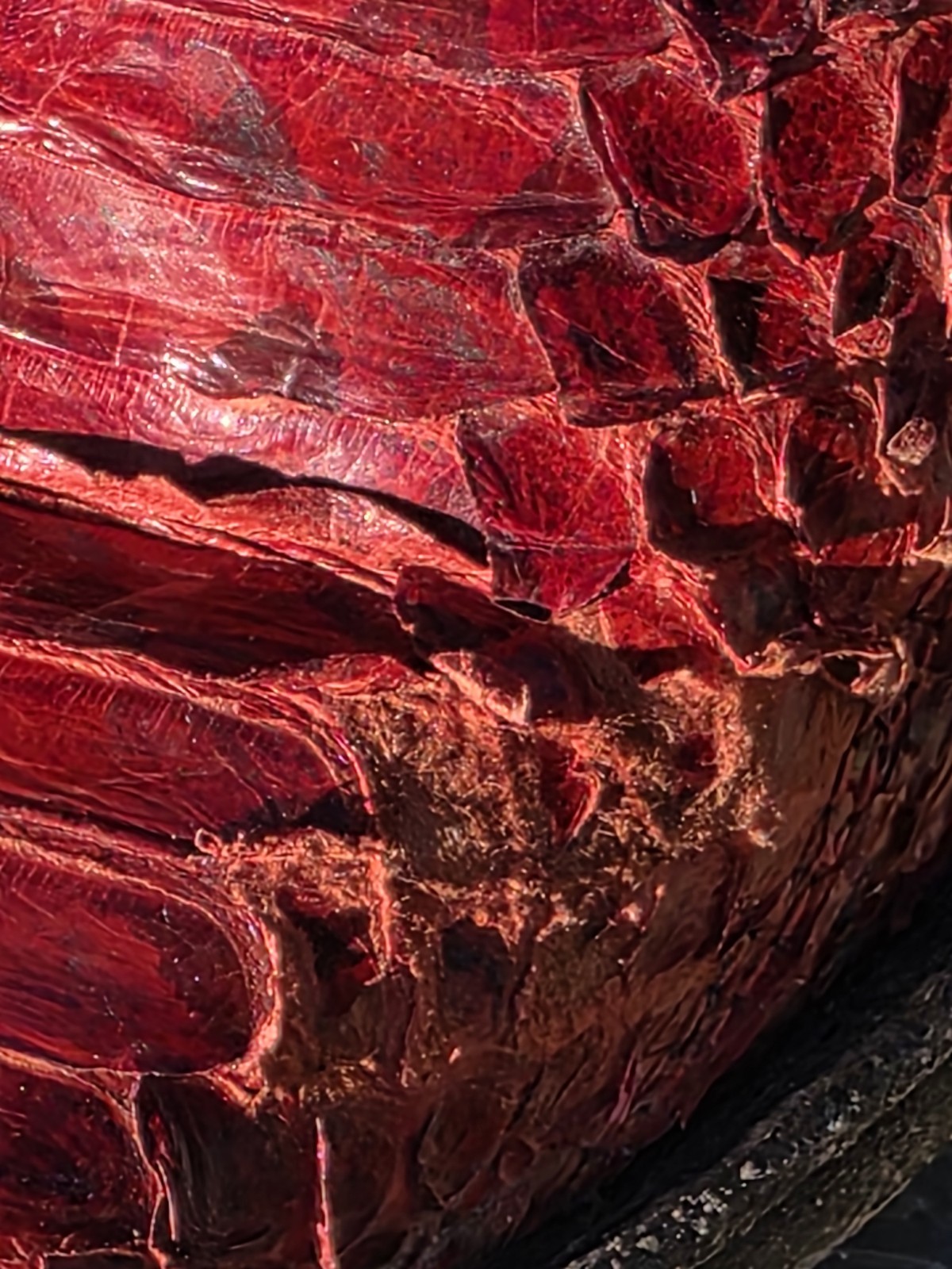 Tony Lama Vintage Ruby Red Natural Python Western… - image 9