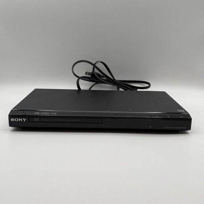 Sony DVP-SR200P DVD/CD Player Black Progressive Scan Tested Works No Remote