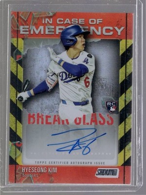 2025 Stadium Club Hyeseong Kim In Case Of Emergency Autograph RC    #ICOEA-HK