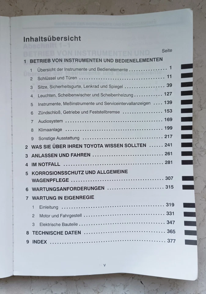 Betriebsanleitung Toyota Rav4 Istruzioni Seconda Serie 2000/2006 XP10 Deutsche  - Immagine 2 di 4
