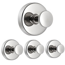 Suction Cup Hooks for Hanging, for Shower, Bathroom Shower Hooks for Glass Wi...