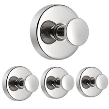 Suction Cup Hooks for Hanging, for Shower, Bathroom Shower Hooks for Glass Wi...